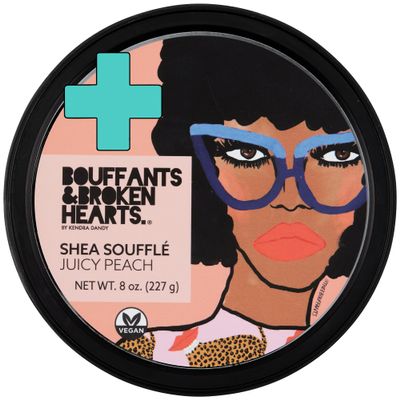 Ashanti Naturals Bouffants Bundle - Creamy Yellow Shea Butter (8oz) | Whipped Shea Butter Souffle (Juicy Peach)