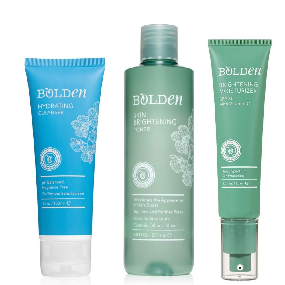 BOLDEN | Dry Sensitive Skin Essentials Bundle | Daily Skincare Routine for Dry & Sensitive Skin | 3-Pack