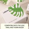 Leaf Shave | Leaf Single-Edge Safety Razor Blades, Platinum-Coated Stainless Steel Refills Compatible with Twig & Thorn Razor, and Dermaplaner, 200 Count view 2