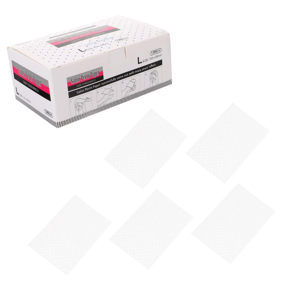 Ipetboom 1000sheets Hair Perming Paper for Salon and Home Use Ultra-thin Hairdressing Tool Protects Hair Ends from Heat Damage for Diy Styling and Professional Treatments