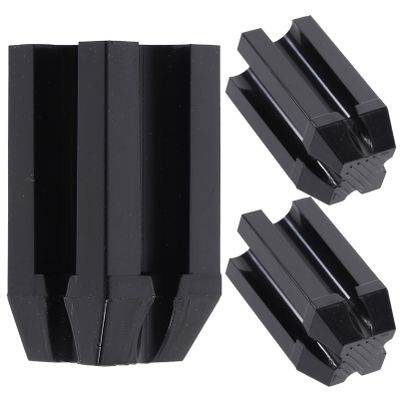 Ipetboom 6pcs Dual Cosmetic Pencil Sharpener for Eyebrow and Eyeliner Pencils Portable Makeup Accessories Shaving Collector Black
