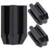 Ipetboom 6pcs Dual Cosmetic Pencil Sharpener for Eyebrow and Eyeliner Pencils Portable Makeup Accessories Shaving Collector Black view 1
