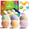 Bubble Bombs for Kids with Surprise Bath Slime Inside (6 Pack) - Colorful Sensory Toys Inside for Boys & Girls  Fizzes, Foams & Bubbles, Fruity Scents, Made in USA by Two Sisters view 1