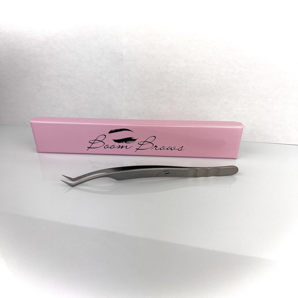 Eyelash Extension Stainless Steel Tweezer. Japanese Stainless Steel. (45 Degree Tip)