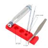 3 Pack Soft Mini Silicone Rack Rectangle Tattoo Tool Holder Tattoo Ink Cup Pigment Stand Holder Tattoo Pen Machine Base view 3