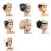 1920s Vintage Flapper Girls' Headband Feather Rhinestone Hair Band Dancing Party Wedding Headpice Glittering Hair Accessories view 2