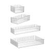 4pcs Clear Makeup Organizer for Vanity, Desk Organizer, Lipsticks, Beauty Supplies, Nail Care, Skincare, Ideal for Dresser and Bathroom Countertops view 1