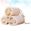 Balacoo 6 Pcs Soft Loofah Brush Practical Shower Brush Exfoliator Loofah Brush Natural Loofah Brush Loofah, Mx2pcs, Whitex2pcs view 2