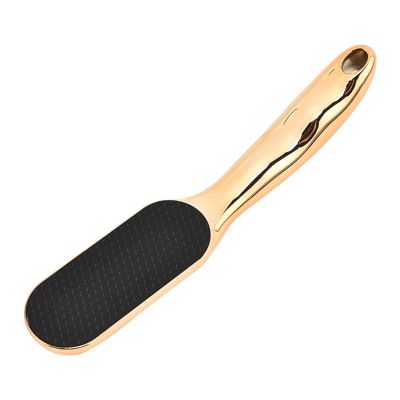 cdar Ergonomic Foot File Ergonomic Callus Remover Safe Foot Scrubber Dead Skin Callus Remover Foot Grinder Glass Foot File Toe Gap File Pedicure Tools Kit Golden