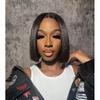 2X6 Deep Parting SKINLIKE Real HD Human Hair Short Bob Wigs Pre Plukced 0.10mm Ultra-thin Invisible Swiss HD Lace Closure Single Knot Undetectable Melted Lace Closure Wigs 180% Density 12Inch view 4
