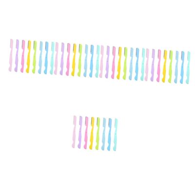 FRCOLOR 40pcs Eyebrow Trimmers Plastic for Women Safe and Skin-Friendly Hair Remover Compact Beauty Tool for Eyebrow Shaping and Grooming