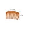 Angoily 20pcs Plastic Side Hair Combs Teeth Styling Combs for Women for Weddings Parties and Everyday Use Black White Dark Brown and Light Brown view 2
