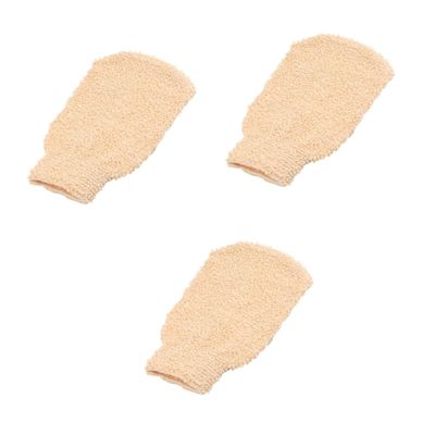 Balacoo 3pcs Shower Mitt Bath Sponge Gloves Scrub Exfoliating Gloves Spa Gloves Bath Mitts for Shower Dead Skin Remover Exfoliating Body Scrubber Spa Mittens Bath Towel Baby Loofah, Medium