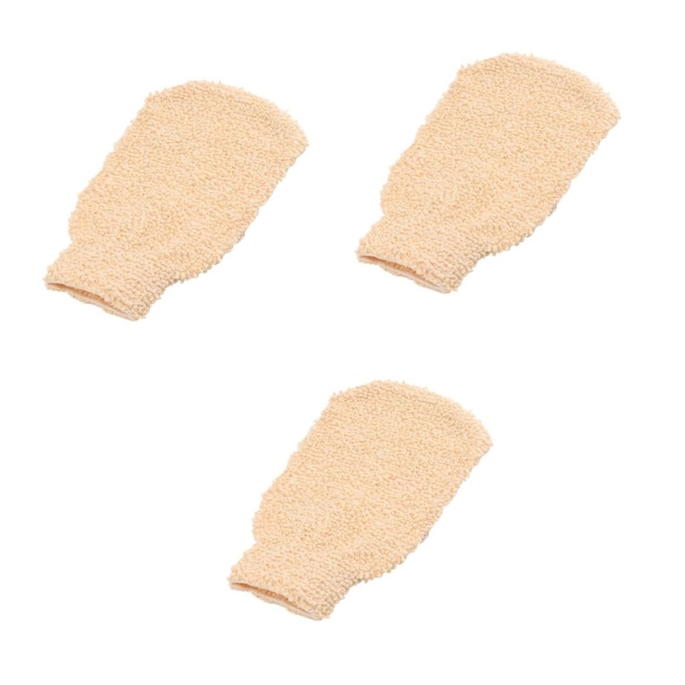 Balacoo 3pcs Shower Mitt Bath Sponge Gloves Scrub Exfoliating Gloves Spa Gloves Bath Mitts for Shower Dead Skin Remover Exfoliating Body Scrubber Spa Mittens Bath Towel Baby Loofah, Medium