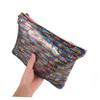 Angoily Sequined Cosmetic Bag for Women Multifunctional Mermaid Pencil Case Coin Purse Fashionable Travel Makeup Organizer Purple Light Green view 4