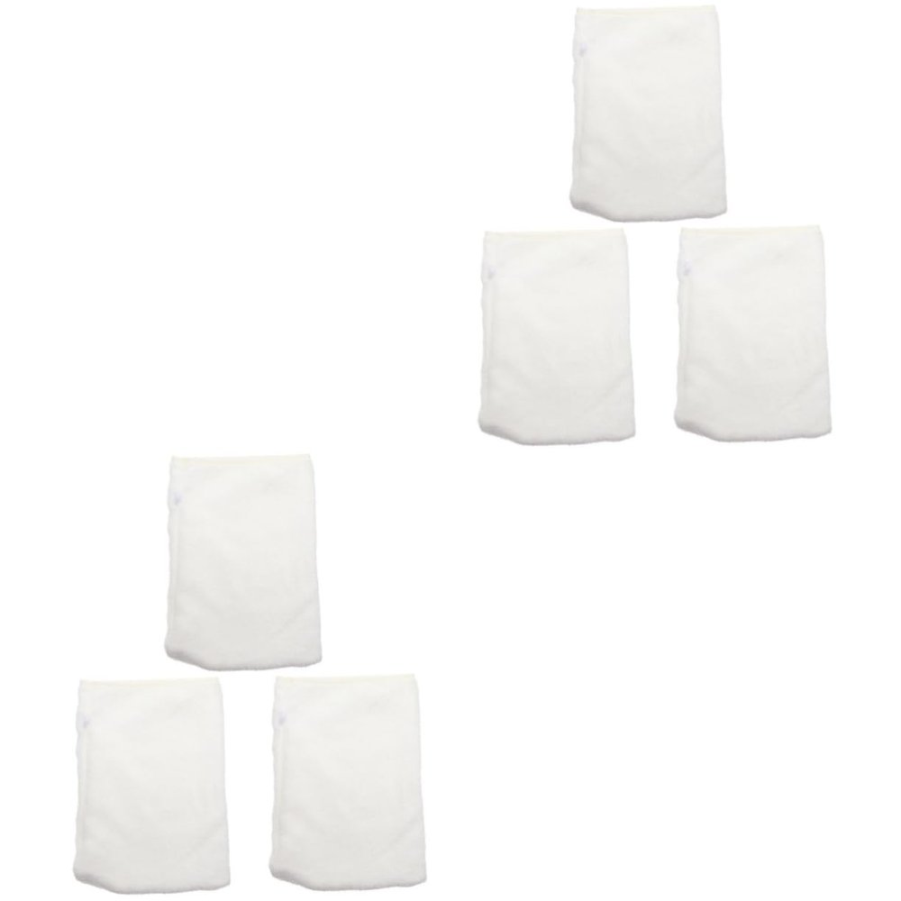 balacoo 6 Pcs Fiber Makeup Remover Gloves Facial Remover Glove Soft Face Mitten Body Scrub Mitt Bath Spa Cloth Face Exfoliating Glove Accessories Travel White Make up Microfiber, 20.7x14cm