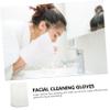 balacoo 6 Pcs Fiber Makeup Remover Gloves Facial Remover Glove Soft Face Mitten Body Scrub Mitt Bath Spa Cloth Face Exfoliating Glove Accessories Travel White Make up Microfiber, 20.7x14cm view 4
