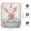 Pink Pig Cute Professional Barber Cape,Polyester Hair Cutting Salon Cape,Water And Stain Resistant Apron,Cutting Hair Beard Hairdressing Cape Anti-Static Haircut,56.766.9 Inch (1 Pack) view 2