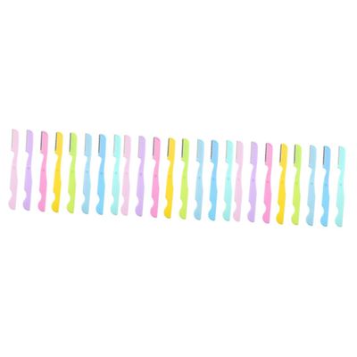 FRCOLOR 24pcs Portable Eyebrow Trimmers Plastic for Women Safe and Skin-Friendly Hair Removal Tool for Eyebrows and Face Design for Easy Storage