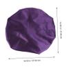 MERRYHAPY 1pc Women Double-layer Satin Shower Cap Elastic Hair Comfortable for Baths Cooking Home Cleaning view 2