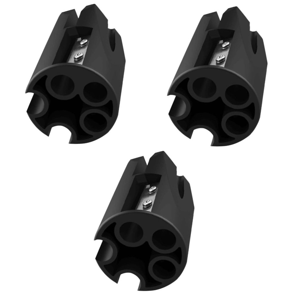 FRCOLOR 3pcs Brow Pencil Sharpener Tool Compact and Lightweight Eyebrow Pencil Sharpener for Precise Makeup Application Essential for and Everyday Use