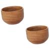 balacoo 2pcs Wooden Shaving Bowl for Men Light Brown Shaving Cream Container and Design for Home and Salon Use for Male Friends view 1