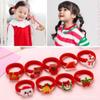 10Pcs Children's Cute Christmas Hair Rope Santa Elk Hairpins Rubber Band Hair Rope Hair Accessories for Girls view 2
