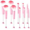 10Pieces Beadable Makeup Brushes Diy Makeup Comestic Brushes Beaded Brushes Kit for DIY Beaded Eyeshadow Brush (Beadable Makeup Brushes-10pieces=2Sets)-Pink view 1