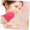 Angoily 4sets Household Facial Glove Reusable Cleaning Gloves Face Wash Mitts Gentle Exfoliating Glove Makeup Supply 4pcs*4 view 2