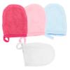 Angoily 4sets Household Facial Glove Reusable Cleaning Gloves Face Wash Mitts Gentle Exfoliating Glove Makeup Supply 4pcs*4 view 3