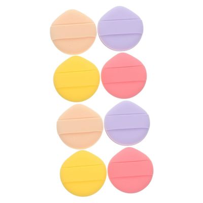 FRCOLOR 8pcs Makeup Blender Sponge Reusable Powder Puff for Foundation Blush Highlighter