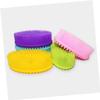 Angoily 2pcs Bathing Scrubber High Temperature Food Grade Silicone Body Shower Bath Brush No Hair Loss No Fading view 2