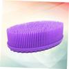 Angoily 2pcs Bathing Scrubber High Temperature Food Grade Silicone Body Shower Bath Brush No Hair Loss No Fading view 3