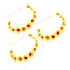 SHERCHPRY 3pcs Floral Headband Elegant Yellow Flower Headpiece for Weddings Festivals Parties and Photo Shoots Lightweight and Comfortable Hair Garland Wreath for Special Occasions view 1