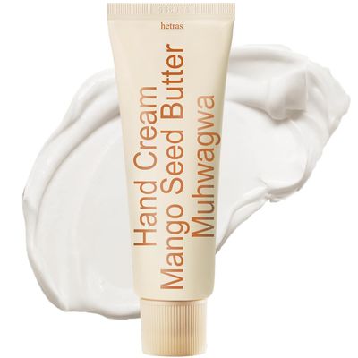 hetras. Perfume Hand Cream | Muhwagwa - Rich and Sweet Fig Scent | Korean Subtle Perfumed Hand Moisturizer with Mango Seed & Shea Butter | Hydrates, Nourishes & Softens Very Dry Skin, 1.69oz.