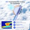 LUBEX Smart Permanent IPL Laser Hair Removal for Woman and Men, Painless Sapphire Ice-Cooling, Alternative to Salon, Bikini Shaver, Facial Epilator for Armpits Back Legs Arms Face Bikini Glow 6 A+ view 2