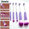 10Pieces Beadable Makeup Brushes Diy Makeup Comestic Brushes Beaded Brushes Kit for DIY Beaded Eyeshadow Brush (Beadable Makeup Brushes-10pieces=2Sets)-Purple view 3