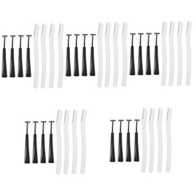 FRCOLOR 20sets Multi-Function Eyebrow Kit for Women Replacement Heads Brow Trimmer Eyebrow Shaver Shaping Tool Portable