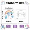 104 PCS Kids Temporary Tattoos for Party Supplies, Dinosaur Unicorns Mermaid Animal Temp Tattoo Stickers for Kids Girls Boys Birthday Party Favors Activities view 4
