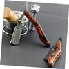 minkissy 2pcs Vintage Folding for Manual Beard Shaving Portable Beard Cutter Clip for Travel and Home Grooming view 2