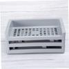 Angoily Cosmetic Organizer Box Desktop Storage Rack Vanity Desk Lipstick Pencil Brush Holder Grey view 4