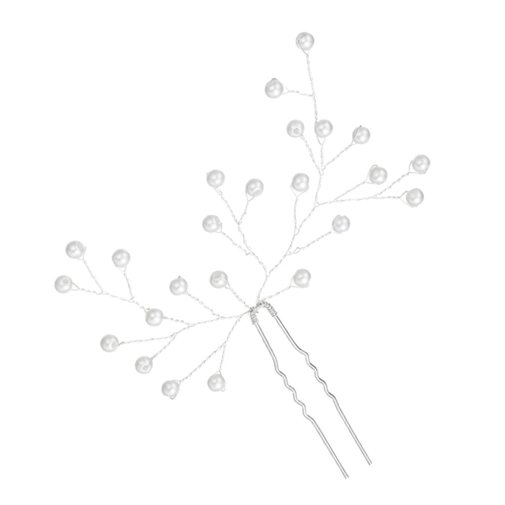 Angoily 1pc Handmade U-shaped Hairpin for Bride Elegant Wedding Hair Accessory for Bridal Hair Styling Photography and Special Occasions