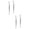 balacoo 4pcs Eyelash Extension High Precision Grafting Tools for Salon and Makeup Silver Design for Easy Isolation and Application for Weddings and Photoshoots view 1
