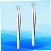 balacoo 4pcs Eyelash Extension High Precision Grafting Tools for Salon and Makeup Silver Design for Easy Isolation and Application for Weddings and Photoshoots view 3