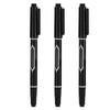 XJKLBYQ Temporary Tattoo Markers for Skin, 3PCS 5.39 Inch Waterproof Skin Marking Pencil Fine Point Body Ink Pen Double Head Tattoo Marker Pen Easy to Color Black view 1