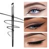 EIGSHOW Lip Brush &Eyeliner Brush, EIGSHOW Sickle Angled Eyeliner Brush Gel Eye Liner Makeup Brush for Precise Eyeliner Eyebrow Eyelid Ultra Thin with Curved Bristle - Black view 3