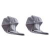 DOITOOL 2pcs Creative Hair Drying Cap Absorbent Hair Towel Wrap for Quick Dry Grey view 1