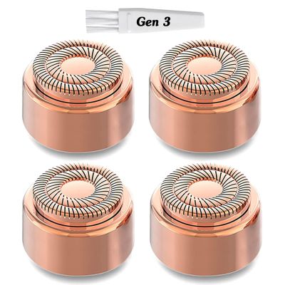 Replacement Heads Generation 3 for Flawless Facial Hair Remover Gen 3, Double Ring Replacement Blades for Flawless Gen 3 Device Only