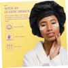 Angoily Women Satin Shower Cap Bow Extra Large Bathing Cap for Hair Elastic Design for Curls Stylish and Comfortable for Face Washing and Salon Use view 3