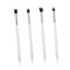 DOITOOL 12pcs Eyeshadow Brush Set Soft Horse Hair Makeup Tools for Blending Lip Eye and Blush Application Portable Cosmetic Kit White Silver for Travel view 2